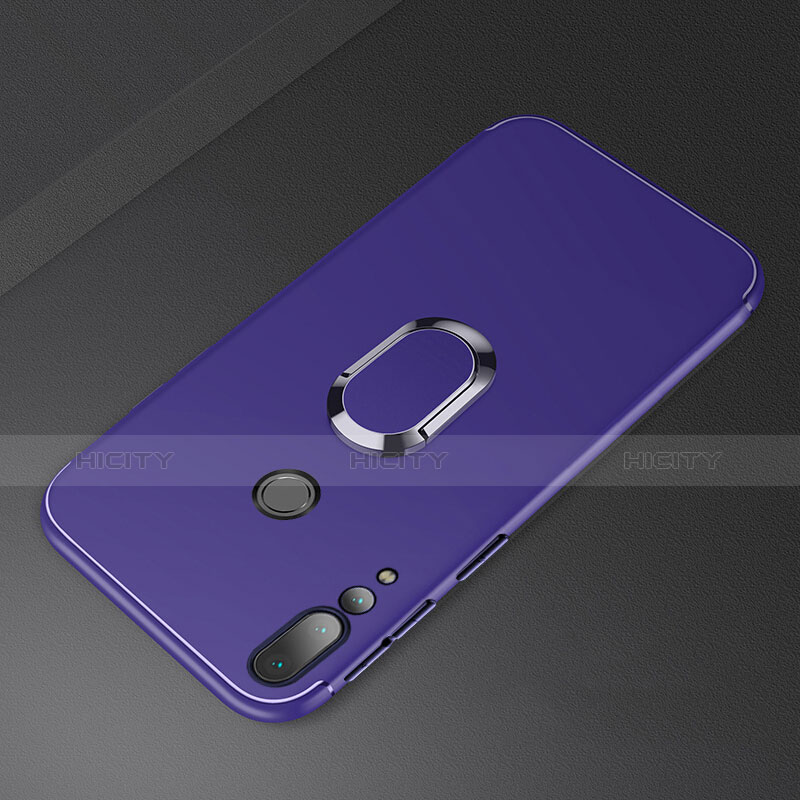 Funda Silicona Carcasa Ultrafina Goma con Magnetico Anillo de dedo Soporte A01 para Huawei Nova 4 Azul