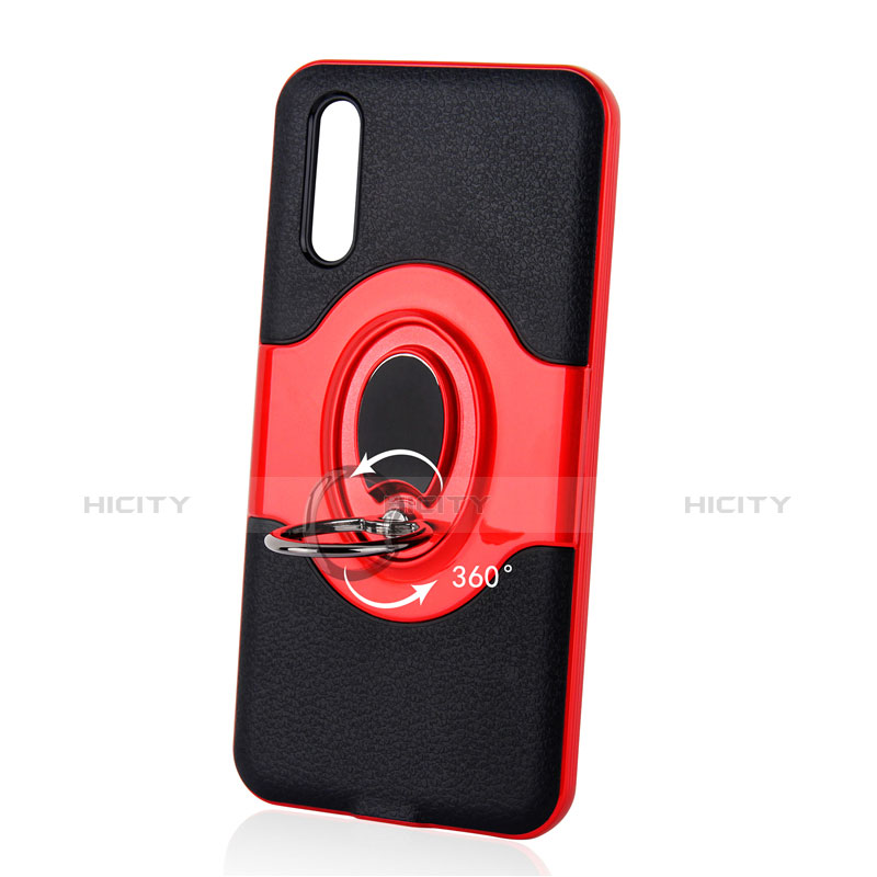 Funda Silicona Carcasa Ultrafina Goma con Magnetico Anillo de dedo Soporte A01 para Huawei P20