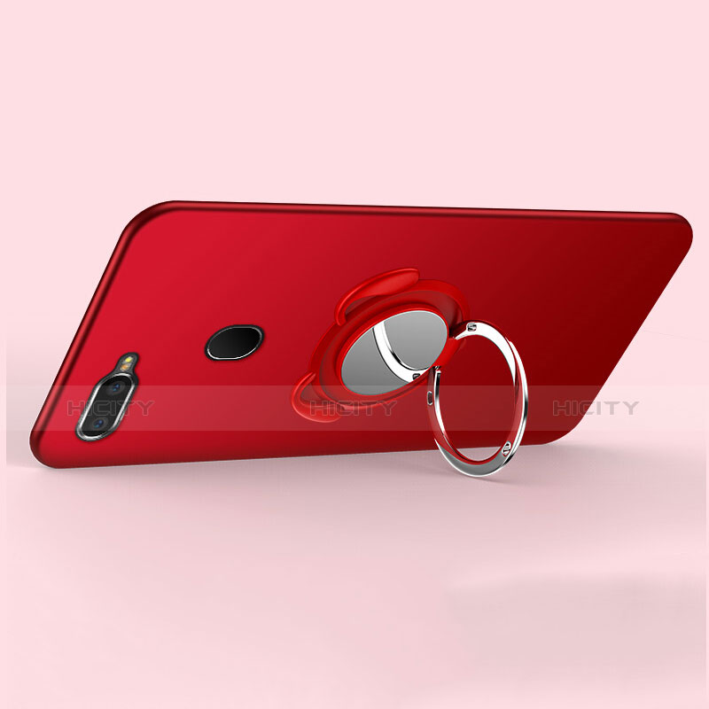 Funda Silicona Carcasa Ultrafina Goma con Magnetico Anillo de dedo Soporte A01 para Oppo AX7