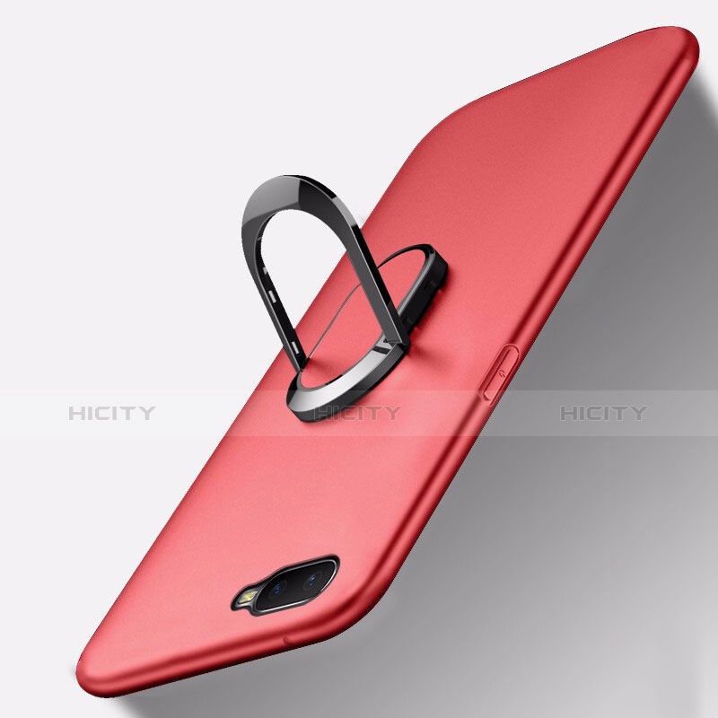 Funda Silicona Carcasa Ultrafina Goma con Magnetico Anillo de dedo Soporte A01 para Oppo K1