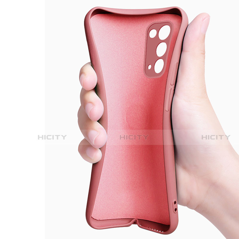 Funda Silicona Carcasa Ultrafina Goma con Magnetico Anillo de dedo Soporte A01 para Oppo Reno5 Pro 5G