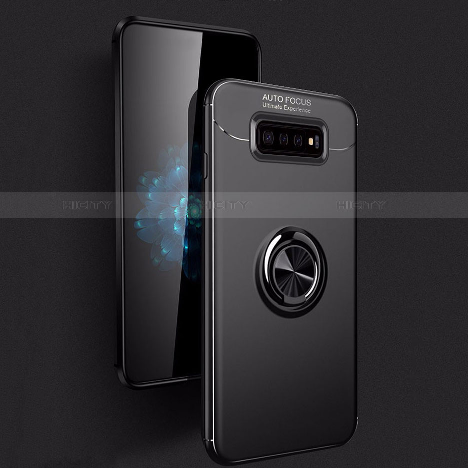 Funda Silicona Carcasa Ultrafina Goma con Magnetico Anillo de dedo Soporte A01 para Samsung Galaxy S10 5G