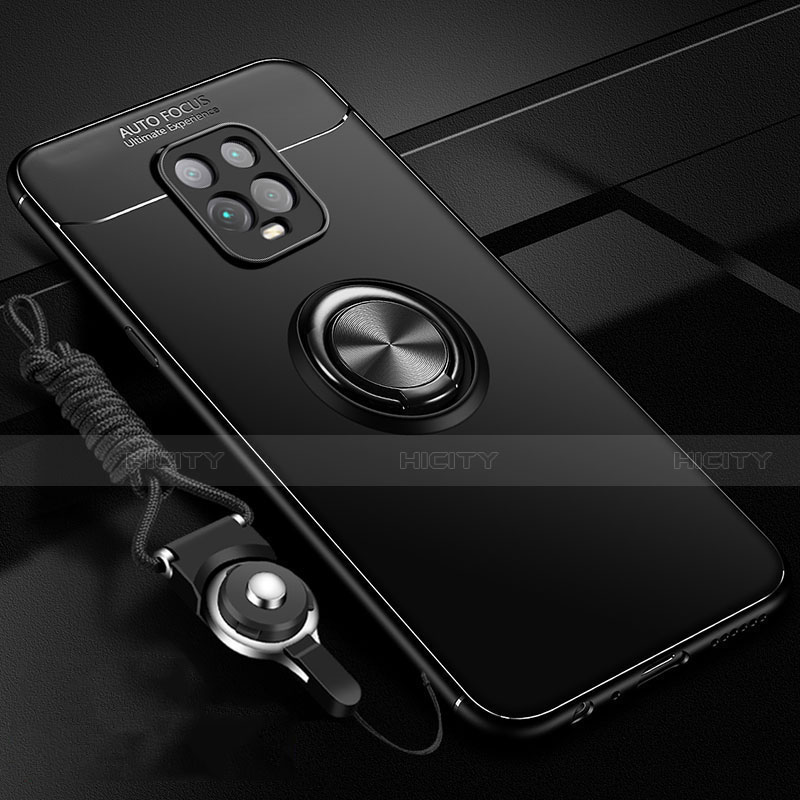 Funda Silicona Carcasa Ultrafina Goma con Magnetico Anillo de dedo Soporte A01 para Xiaomi Redmi 10X 5G