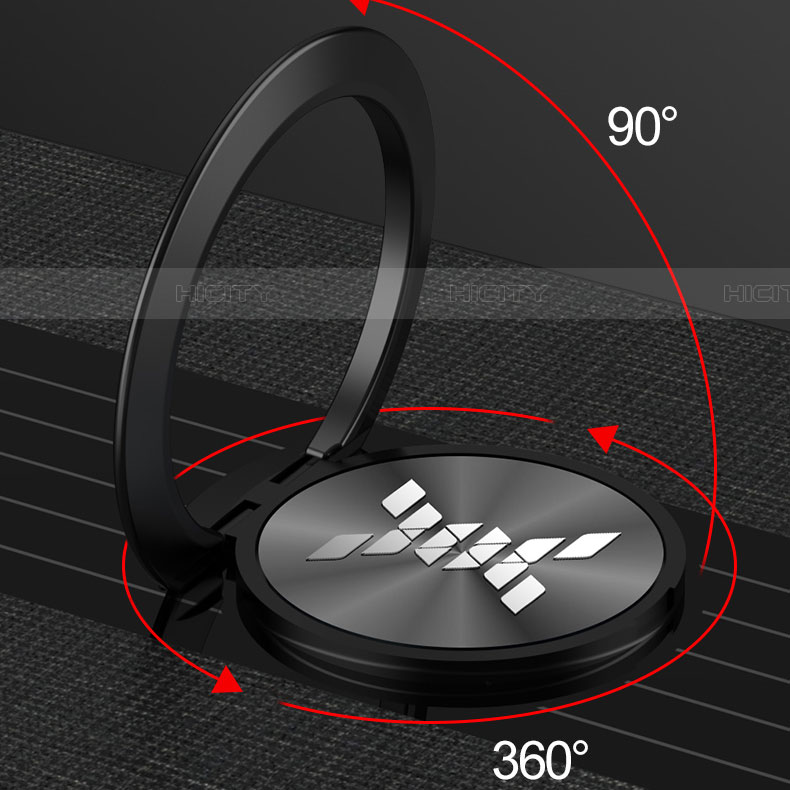 Funda Silicona Carcasa Ultrafina Goma con Magnetico Anillo de dedo Soporte A02 para Oppo A11X
