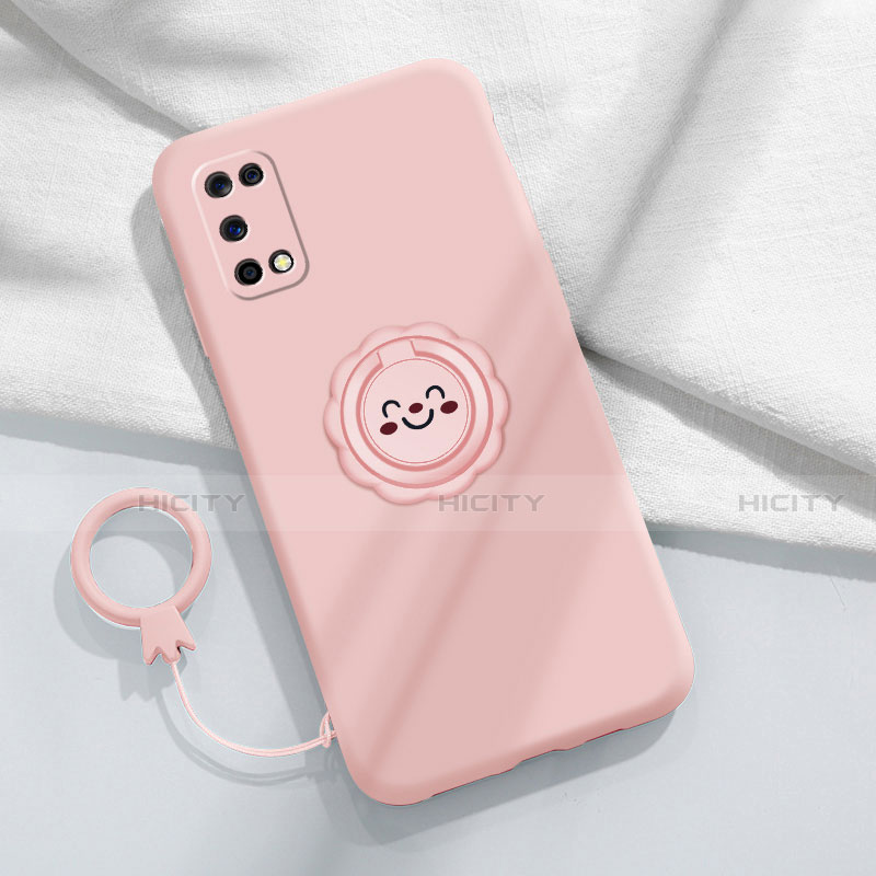 Funda Silicona Carcasa Ultrafina Goma con Magnetico Anillo de dedo Soporte A02 para Oppo K7x 5G