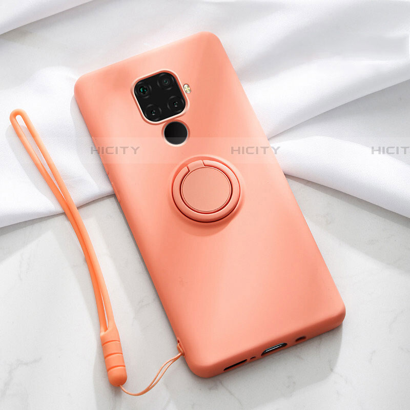 Funda Silicona Carcasa Ultrafina Goma con Magnetico Anillo de dedo Soporte A03 para Huawei Nova 5z