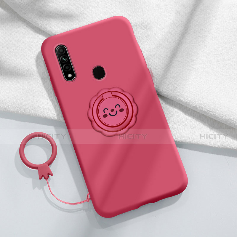 Funda Silicona Carcasa Ultrafina Goma con Magnetico Anillo de dedo Soporte A03 para Oppo A31