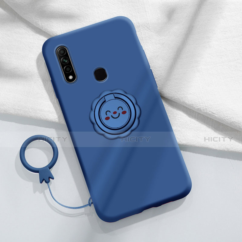 Funda Silicona Carcasa Ultrafina Goma con Magnetico Anillo de dedo Soporte A03 para Oppo A31