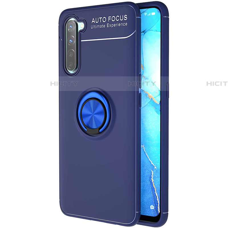 Funda Silicona Carcasa Ultrafina Goma con Magnetico Anillo de dedo Soporte A03 para Oppo Find X2 Lite