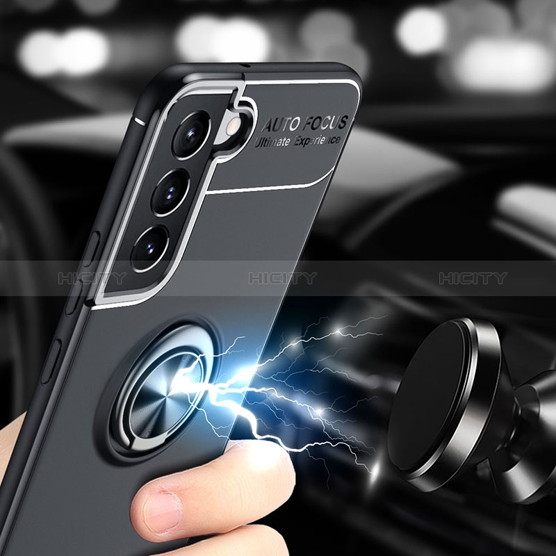 Funda Silicona Carcasa Ultrafina Goma con Magnetico Anillo de dedo Soporte A03 para Samsung Galaxy S24 5G