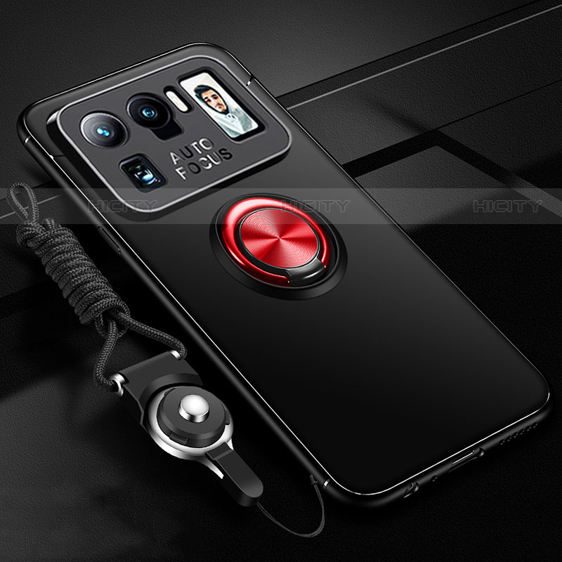 Funda Silicona Carcasa Ultrafina Goma con Magnetico Anillo de dedo Soporte A03 para Xiaomi Mi 11 Ultra 5G