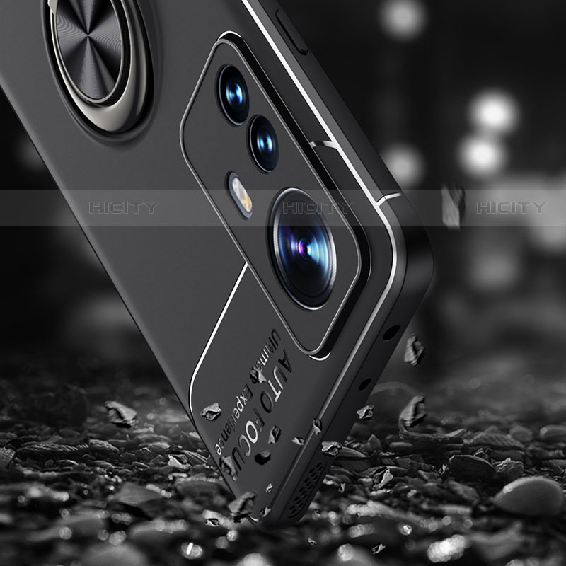 Funda Silicona Carcasa Ultrafina Goma con Magnetico Anillo de dedo Soporte A04 para Xiaomi Mi 12S Pro 5G