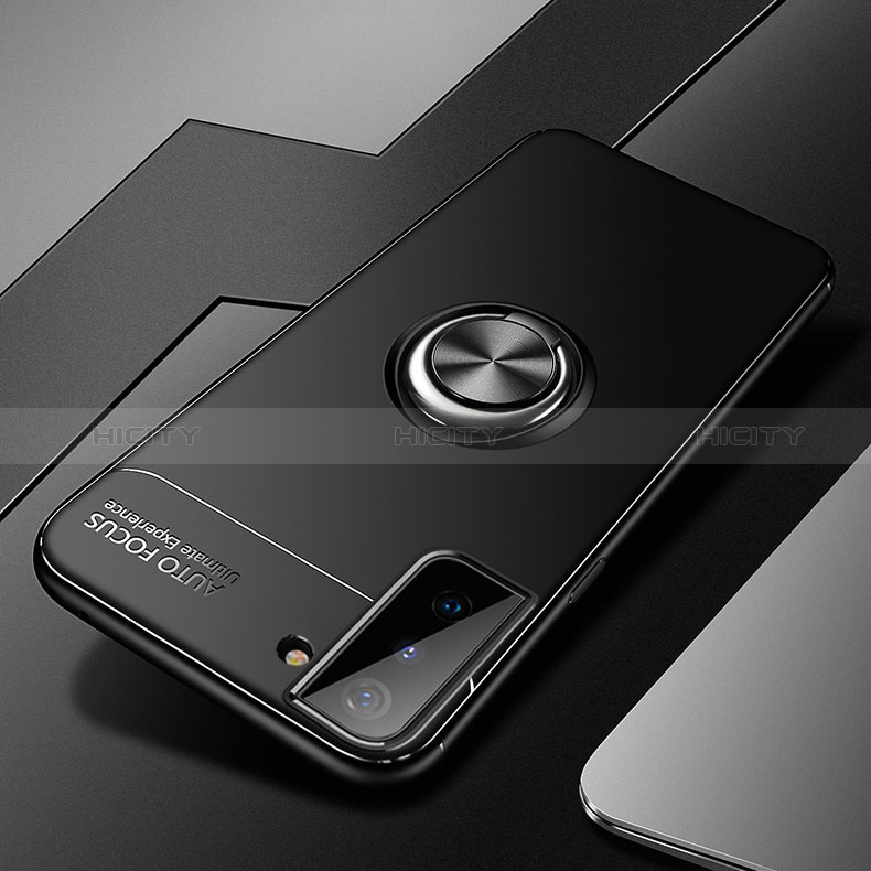 Funda Silicona Carcasa Ultrafina Goma con Magnetico Anillo de dedo Soporte A05 para Samsung Galaxy S24 5G