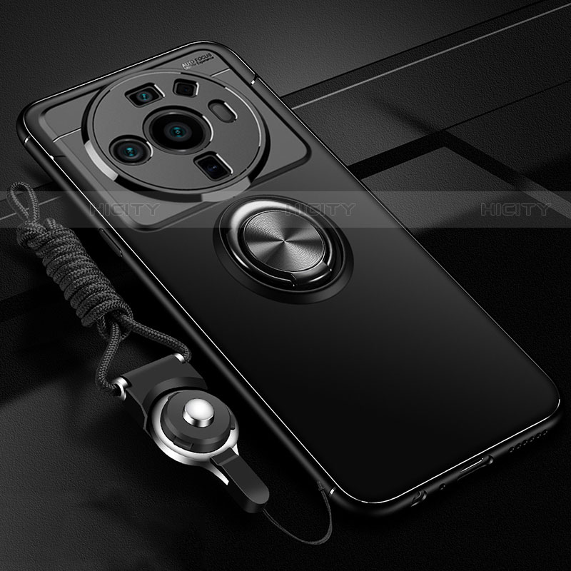 Funda Silicona Carcasa Ultrafina Goma con Magnetico Anillo de dedo Soporte A05 para Xiaomi Mi 12 Ultra 5G