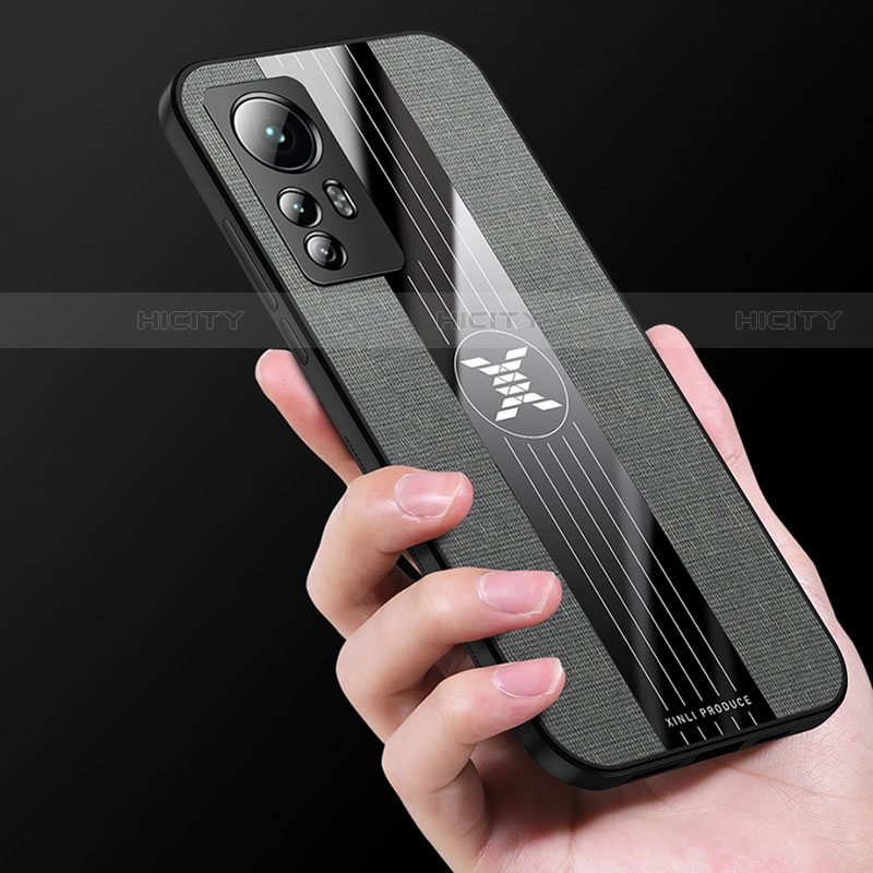 Funda Silicona Carcasa Ultrafina Goma con Magnetico Anillo de dedo Soporte A07 para Xiaomi Mi 12 Pro 5G