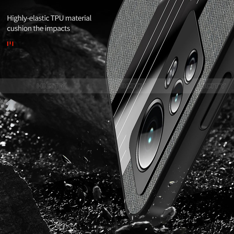 Funda Silicona Carcasa Ultrafina Goma con Magnetico Anillo de dedo Soporte A08 para Xiaomi Mi 12S Pro 5G