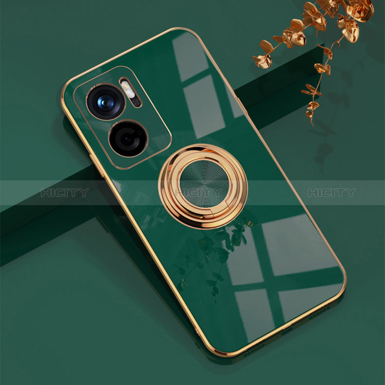 Funda Silicona Carcasa Ultrafina Goma con Magnetico Anillo de dedo Soporte AN1 para Xiaomi Redmi Note 11E 5G