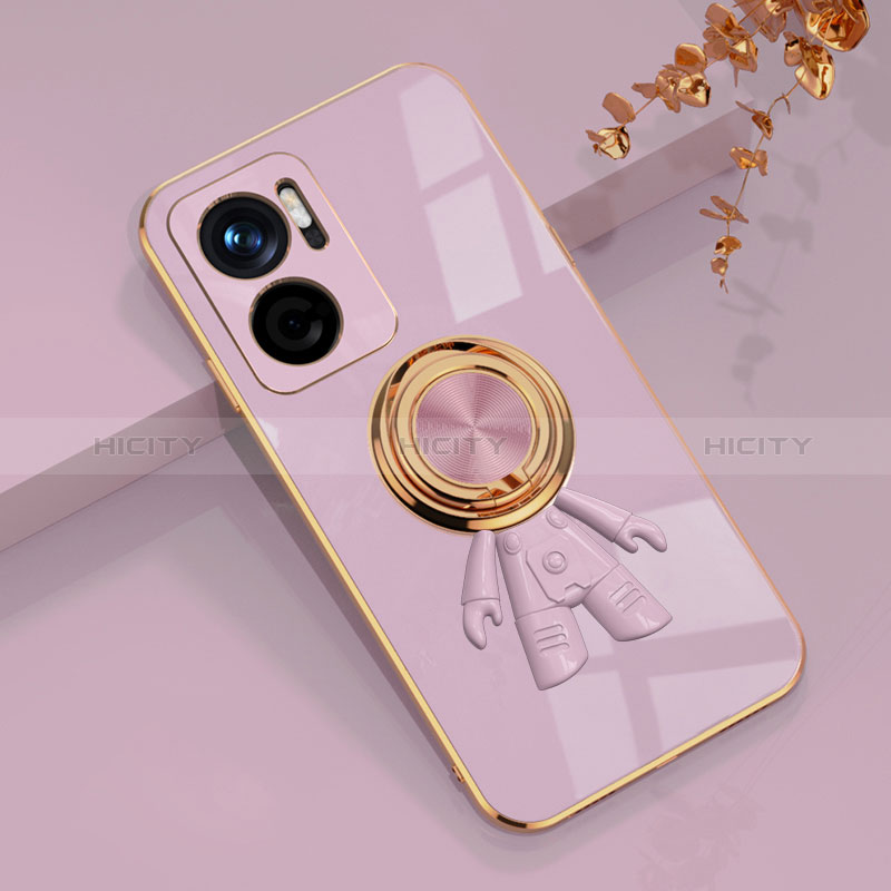 Funda Silicona Carcasa Ultrafina Goma con Magnetico Anillo de dedo Soporte AN1 para Xiaomi Redmi Note 11E 5G