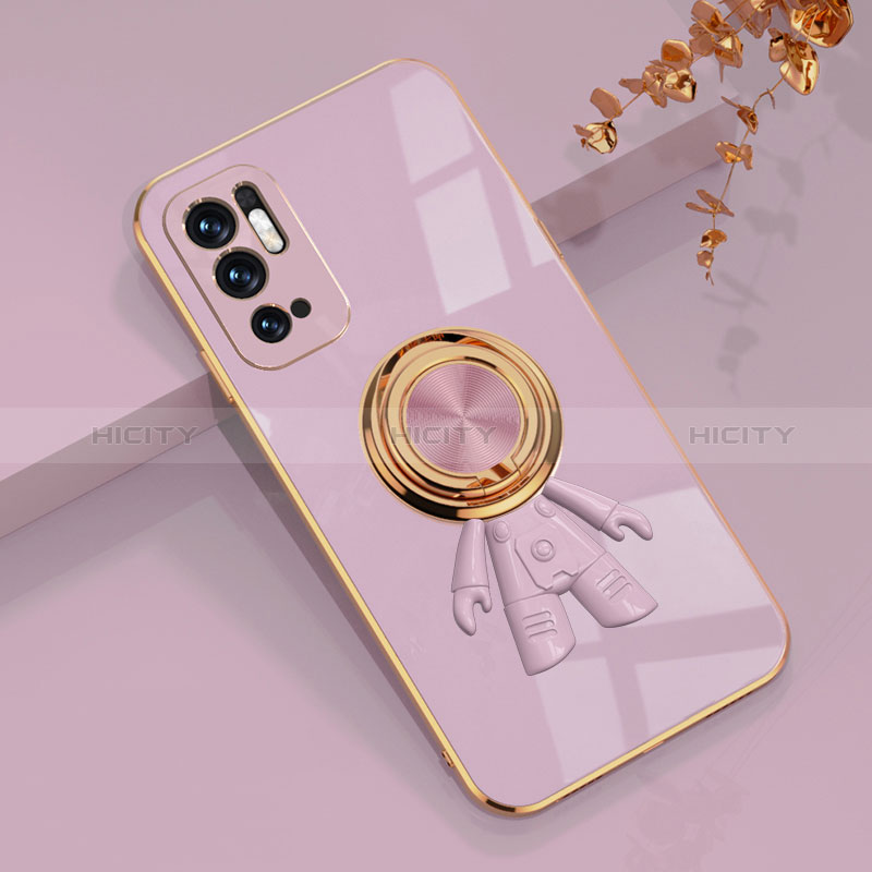 Funda Silicona Carcasa Ultrafina Goma con Magnetico Anillo de dedo Soporte AN2 para Xiaomi Redmi Note 10T 5G