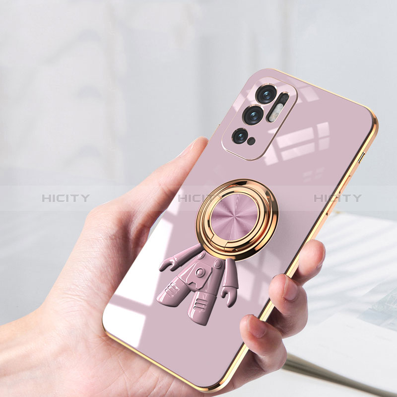 Funda Silicona Carcasa Ultrafina Goma con Magnetico Anillo de dedo Soporte AN2 para Xiaomi Redmi Note 11 SE 5G