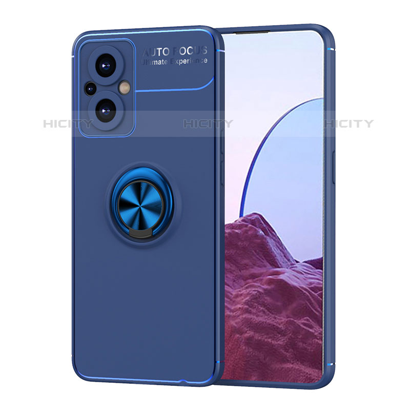 Funda Silicona Carcasa Ultrafina Goma con Magnetico Anillo de dedo Soporte JM1 para OnePlus Nord N20 5G