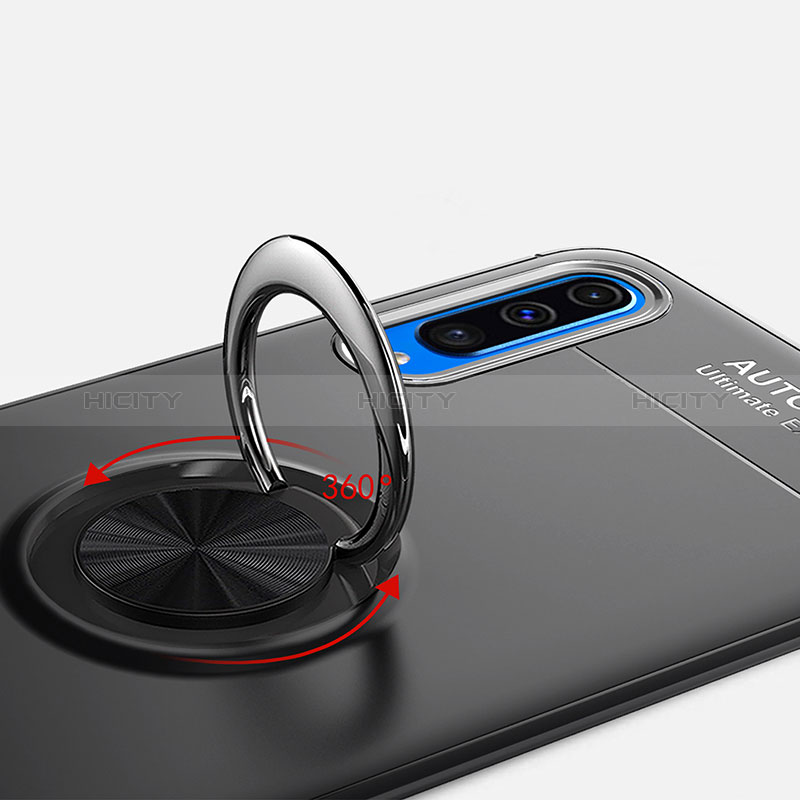 Funda Silicona Carcasa Ultrafina Goma con Magnetico Anillo de dedo Soporte JM1 para Samsung Galaxy A50S