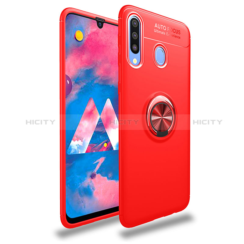 Funda Silicona Carcasa Ultrafina Goma con Magnetico Anillo de dedo Soporte JM1 para Samsung Galaxy M10S