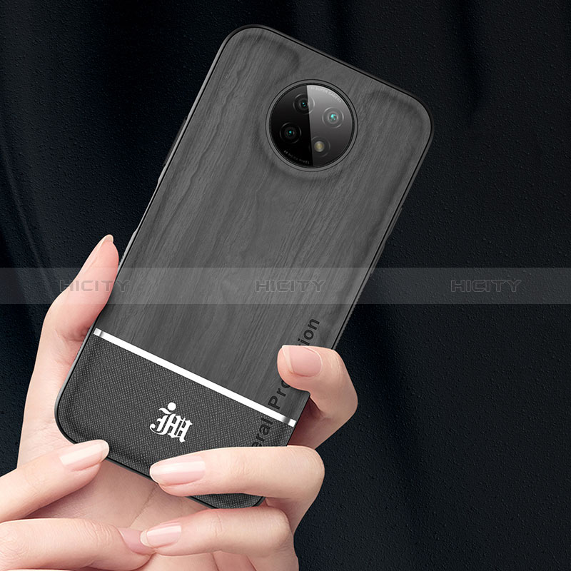 Funda Silicona Carcasa Ultrafina Goma con Magnetico Anillo de dedo Soporte JM1 para Xiaomi Redmi Note 9T 5G