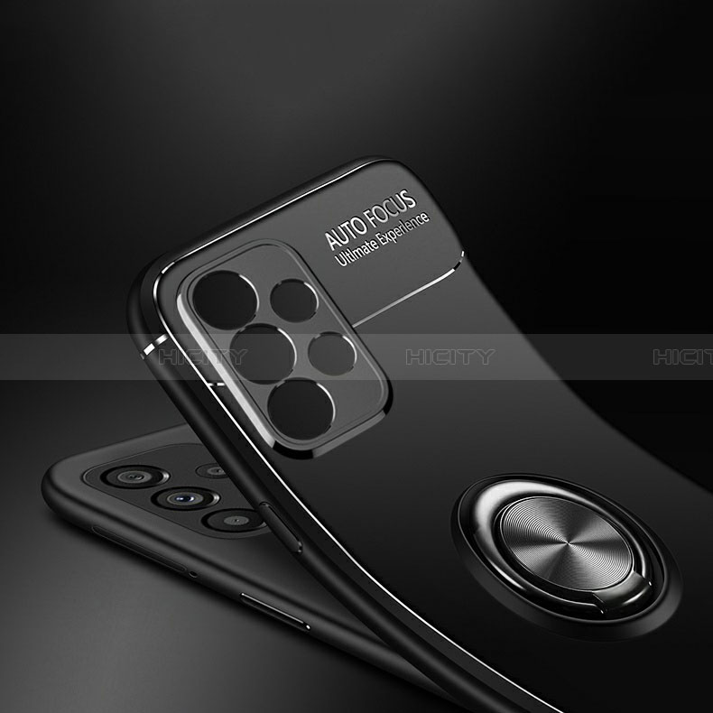 Funda Silicona Carcasa Ultrafina Goma con Magnetico Anillo de dedo Soporte JM3 para Samsung Galaxy A32 5G