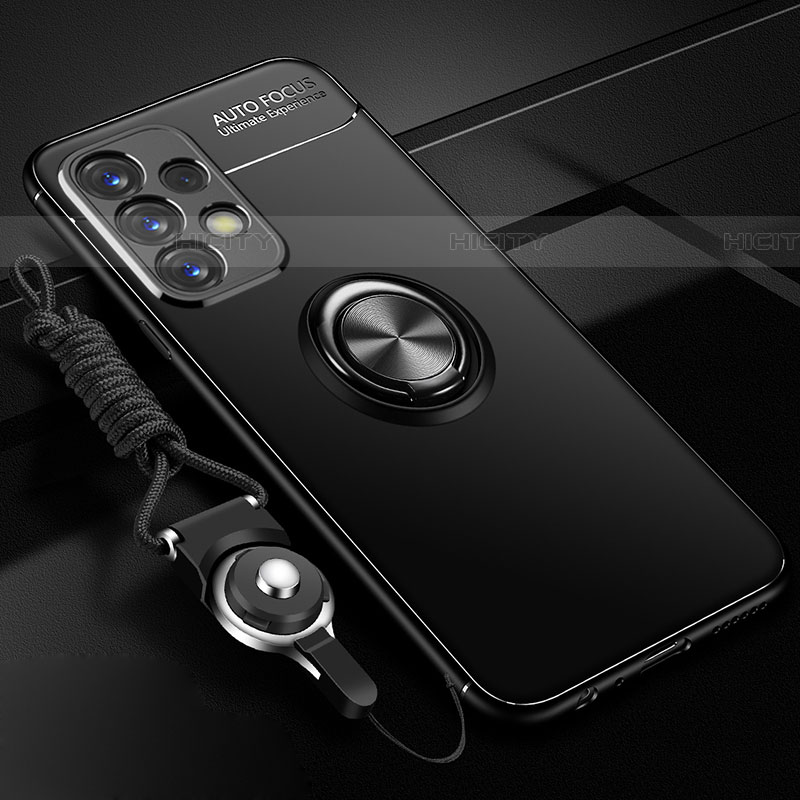 Funda Silicona Carcasa Ultrafina Goma con Magnetico Anillo de dedo Soporte JM3 para Samsung Galaxy A53 5G