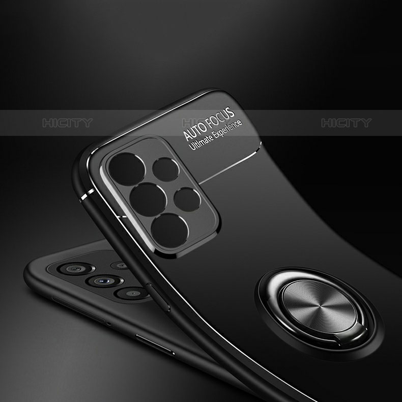 Funda Silicona Carcasa Ultrafina Goma con Magnetico Anillo de dedo Soporte JM3 para Samsung Galaxy M32 5G