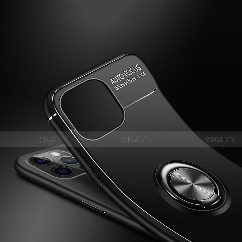 Funda Silicona Carcasa Ultrafina Goma con Magnetico Anillo de dedo Soporte N03 para Apple iPhone 12 Pro Max