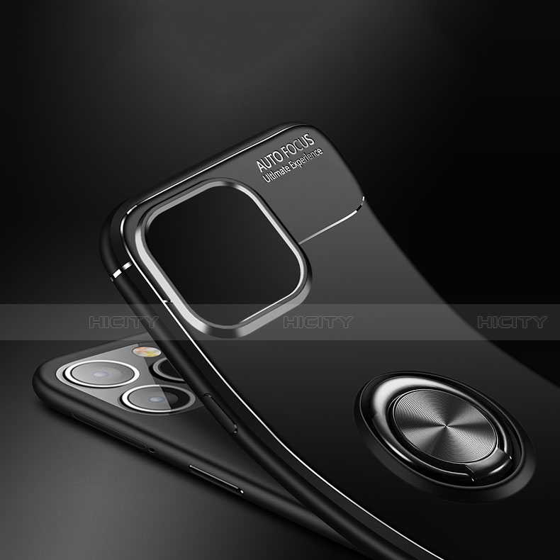 Funda Silicona Carcasa Ultrafina Goma con Magnetico Anillo de dedo Soporte para Apple iPhone 13 Pro
