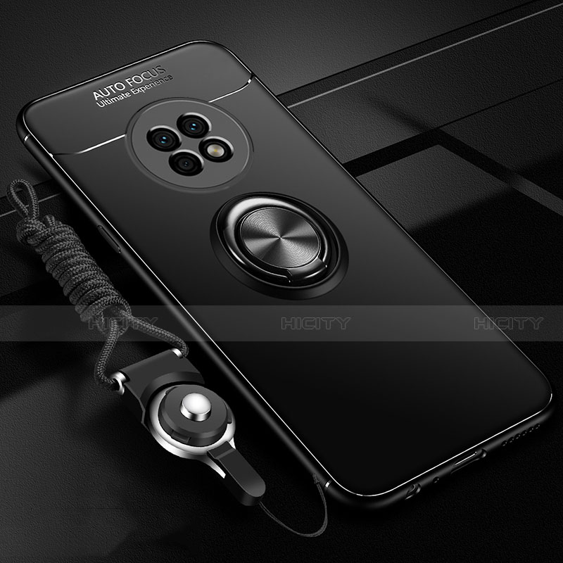 Funda Silicona Carcasa Ultrafina Goma con Magnetico Anillo de dedo Soporte para Huawei Enjoy 20 Plus 5G