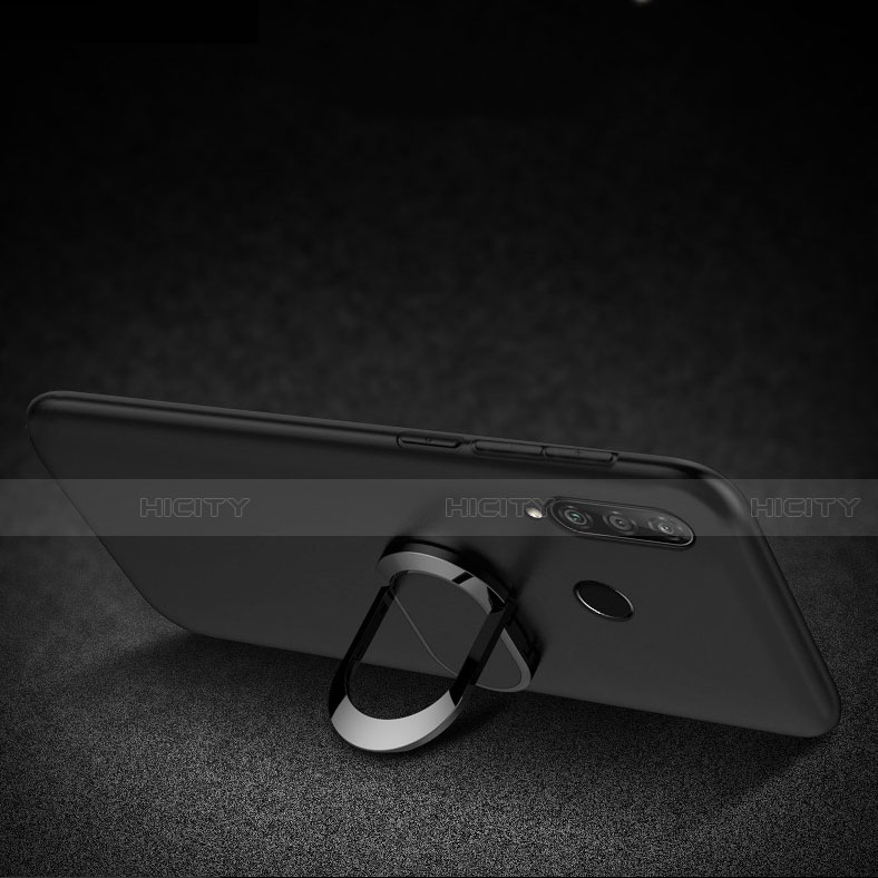 Funda Silicona Carcasa Ultrafina Goma con Magnetico Anillo de dedo Soporte para Huawei Enjoy 9s