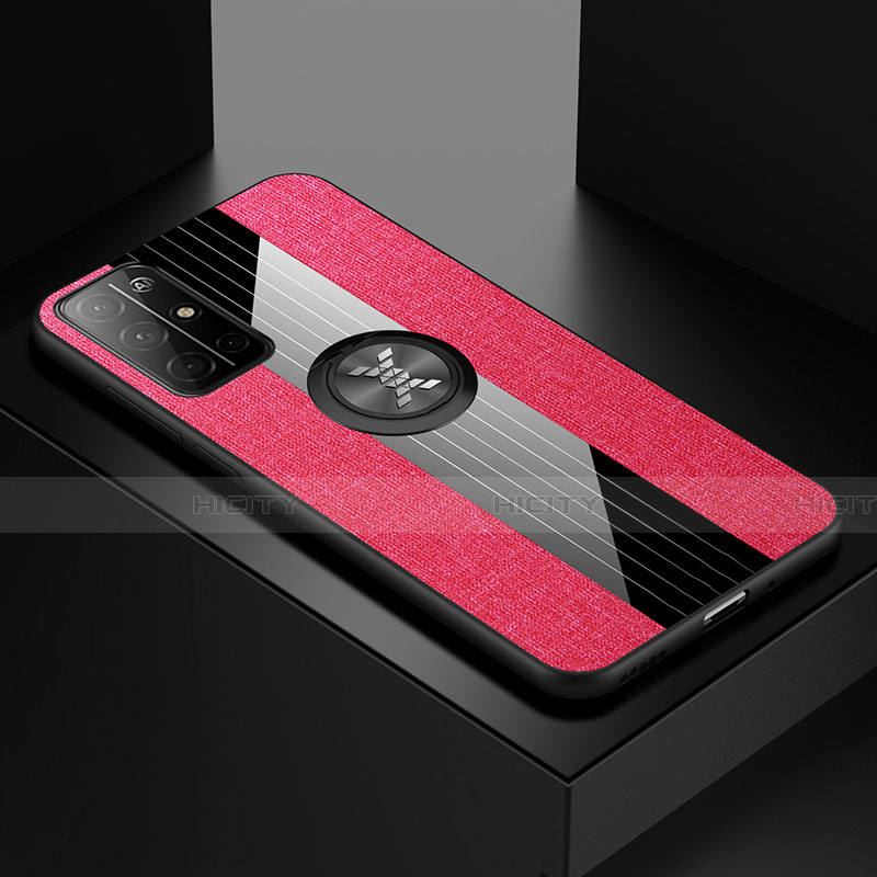 Funda Silicona Carcasa Ultrafina Goma con Magnetico Anillo de dedo Soporte para Huawei Honor 30S