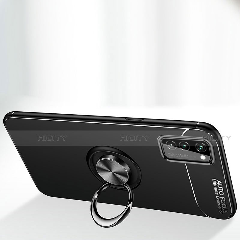Funda Silicona Carcasa Ultrafina Goma con Magnetico Anillo de dedo Soporte para Huawei Honor View 30 Pro 5G