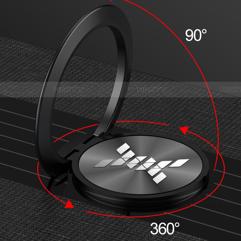 Funda Silicona Carcasa Ultrafina Goma con Magnetico Anillo de dedo Soporte para Huawei Mate 30 Lite
