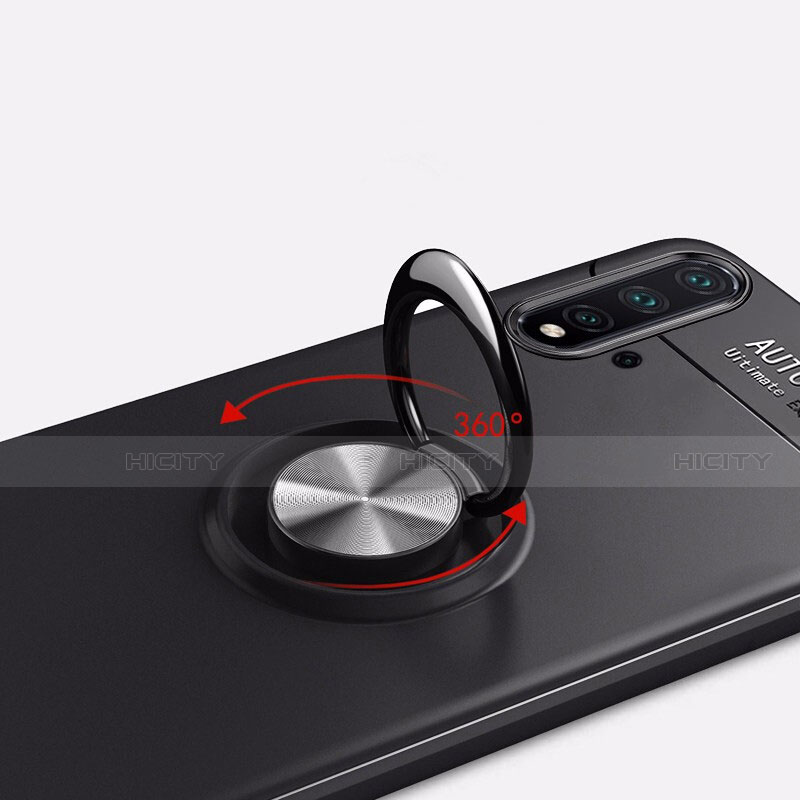 Funda Silicona Carcasa Ultrafina Goma con Magnetico Anillo de dedo Soporte para Huawei Nova 5