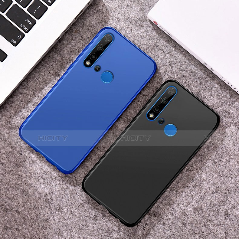 Funda Silicona Carcasa Ultrafina Goma con Magnetico Anillo de dedo Soporte para Huawei Nova 5i