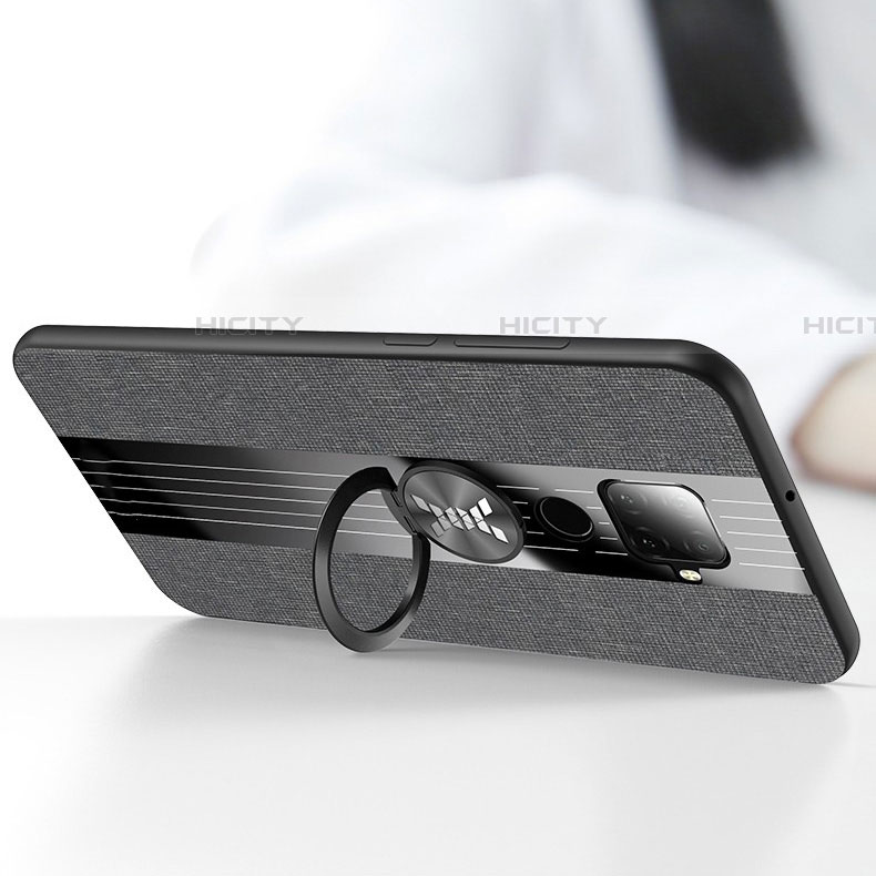 Funda Silicona Carcasa Ultrafina Goma con Magnetico Anillo de dedo Soporte para Huawei Nova 5z