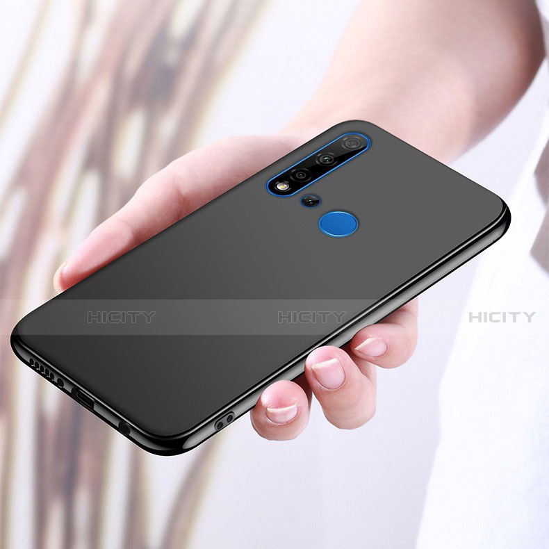Funda Silicona Carcasa Ultrafina Goma con Magnetico Anillo de dedo Soporte para Huawei P20 Lite (2019)