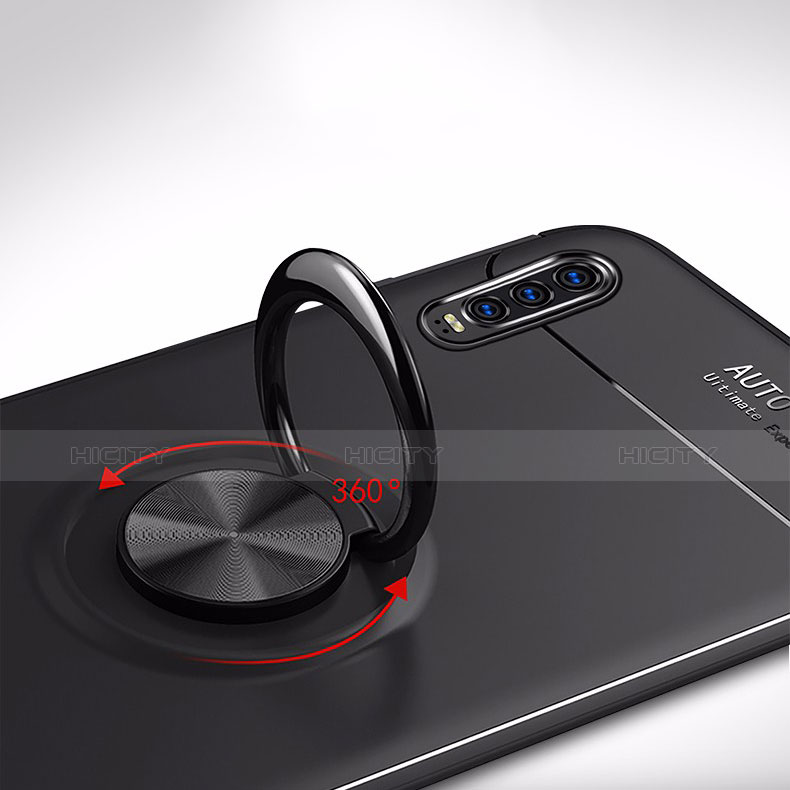 Funda Silicona Carcasa Ultrafina Goma con Magnetico Anillo de dedo Soporte para Huawei P30