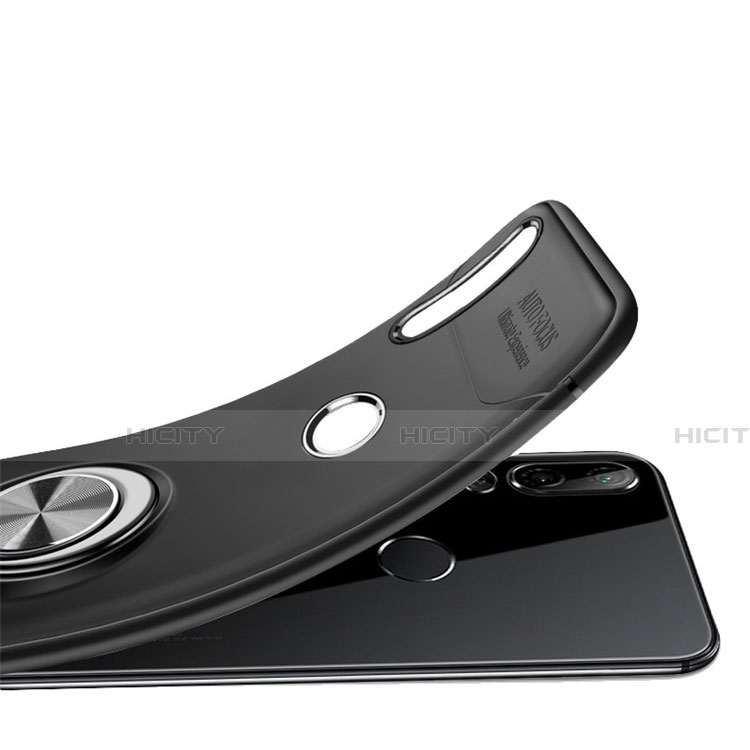 Funda Silicona Carcasa Ultrafina Goma con Magnetico Anillo de dedo Soporte para Huawei P30 Lite New Edition