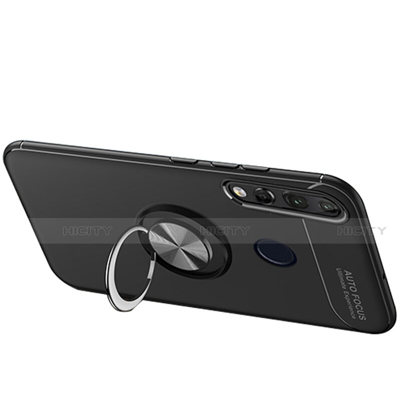 Funda Silicona Carcasa Ultrafina Goma con Magnetico Anillo de dedo Soporte para Huawei P30 Lite XL