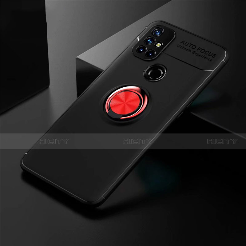 Funda Silicona Carcasa Ultrafina Goma con Magnetico Anillo de dedo Soporte para OnePlus Nord N10 5G