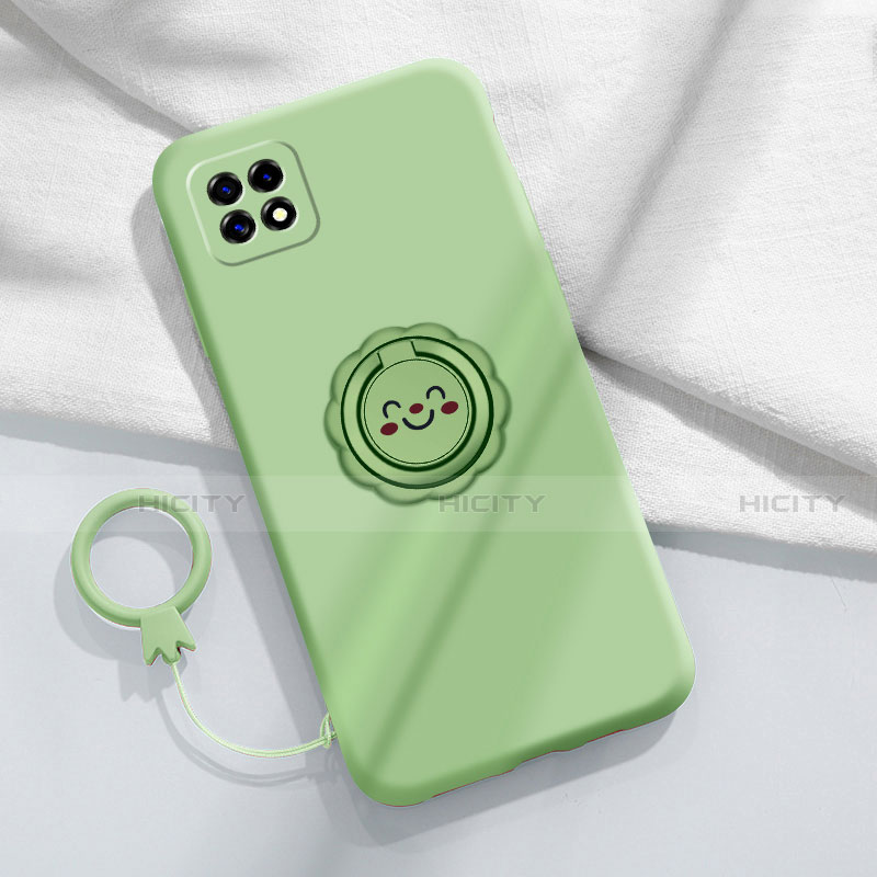 Funda Silicona Carcasa Ultrafina Goma con Magnetico Anillo de dedo Soporte para Oppo A73 5G