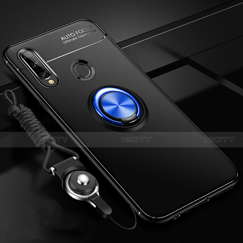 Funda Silicona Carcasa Ultrafina Goma con Magnetico Anillo de dedo Soporte para Samsung Galaxy A20s