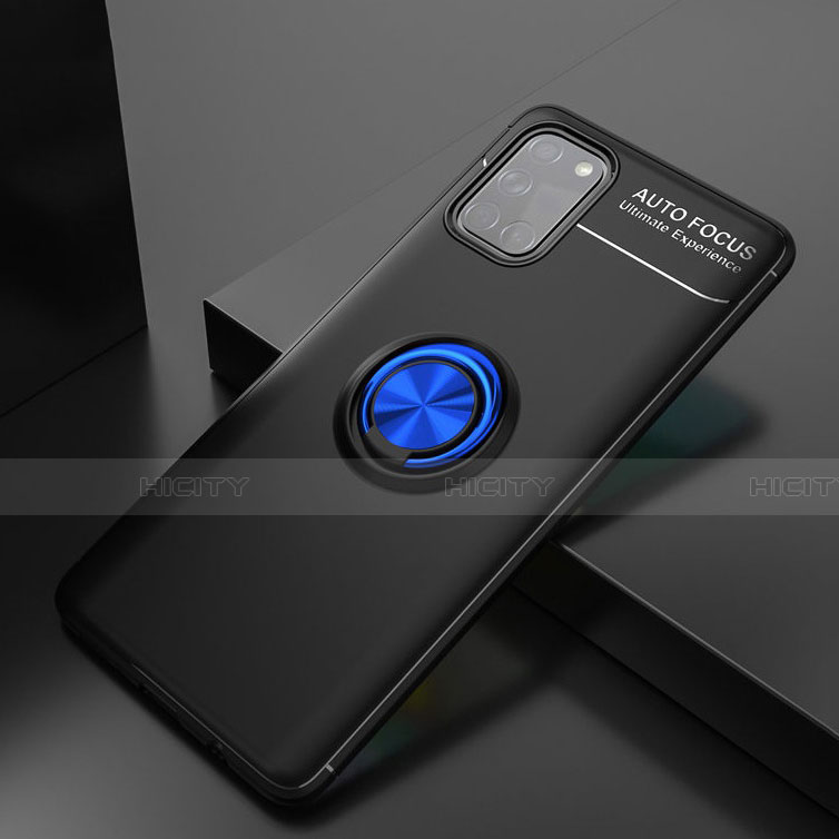Funda Silicona Carcasa Ultrafina Goma con Magnetico Anillo de dedo Soporte para Samsung Galaxy A31