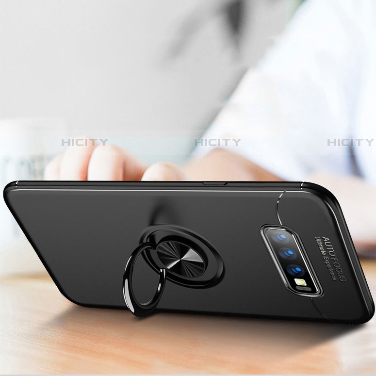 Funda Silicona Carcasa Ultrafina Goma con Magnetico Anillo de dedo Soporte para Samsung Galaxy S10 5G